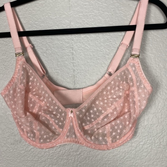 Freya Pink sheer lace full coverage bra - Picture 3 of 5